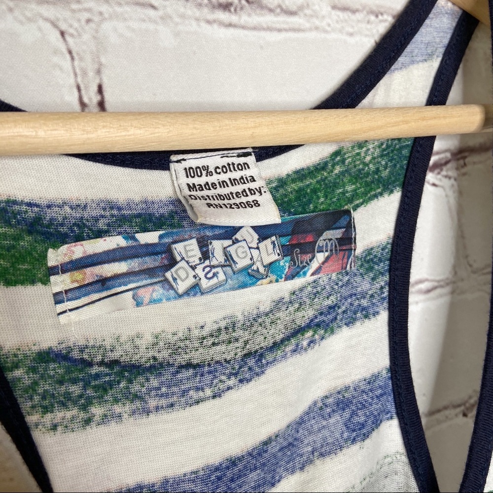 Desigual Sequin Stripe For All Tank Top Medium - Picture 6 of 8
